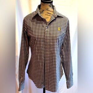 Ralph Lauren Gingham Woman’s Button Up Blouse
